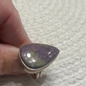 Beautiful PURPURITE Handmade Sterling 925 Ring Size 6 #13E